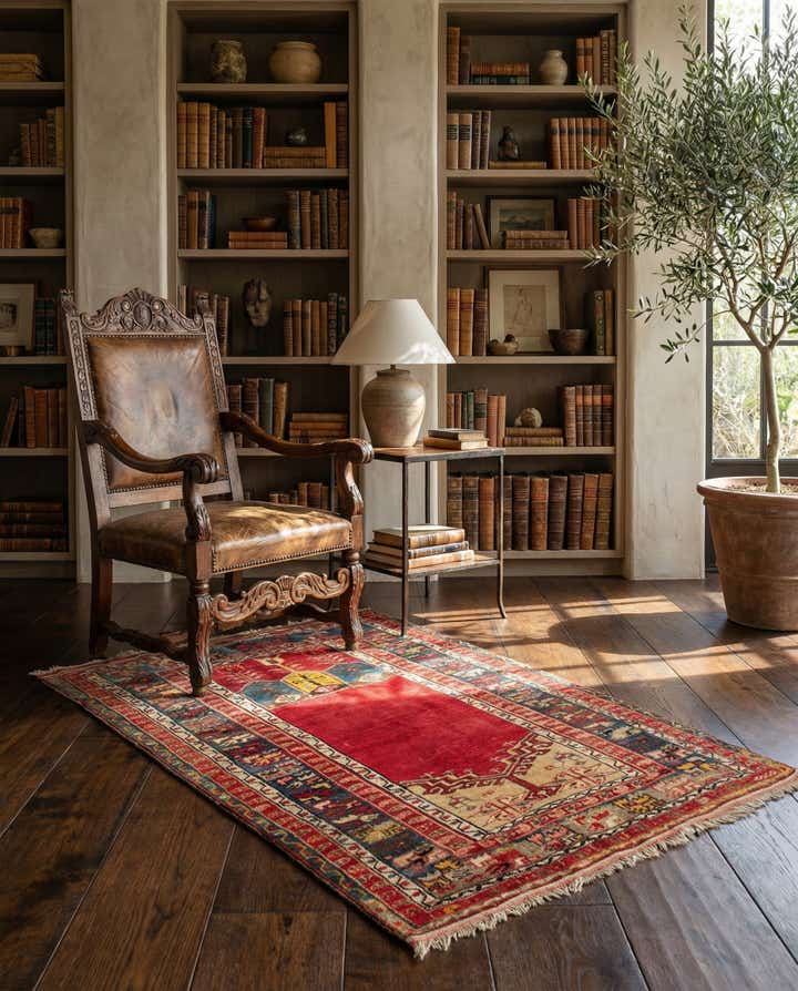3' 6 x 5' 2 Hand Knotted Milas Rug