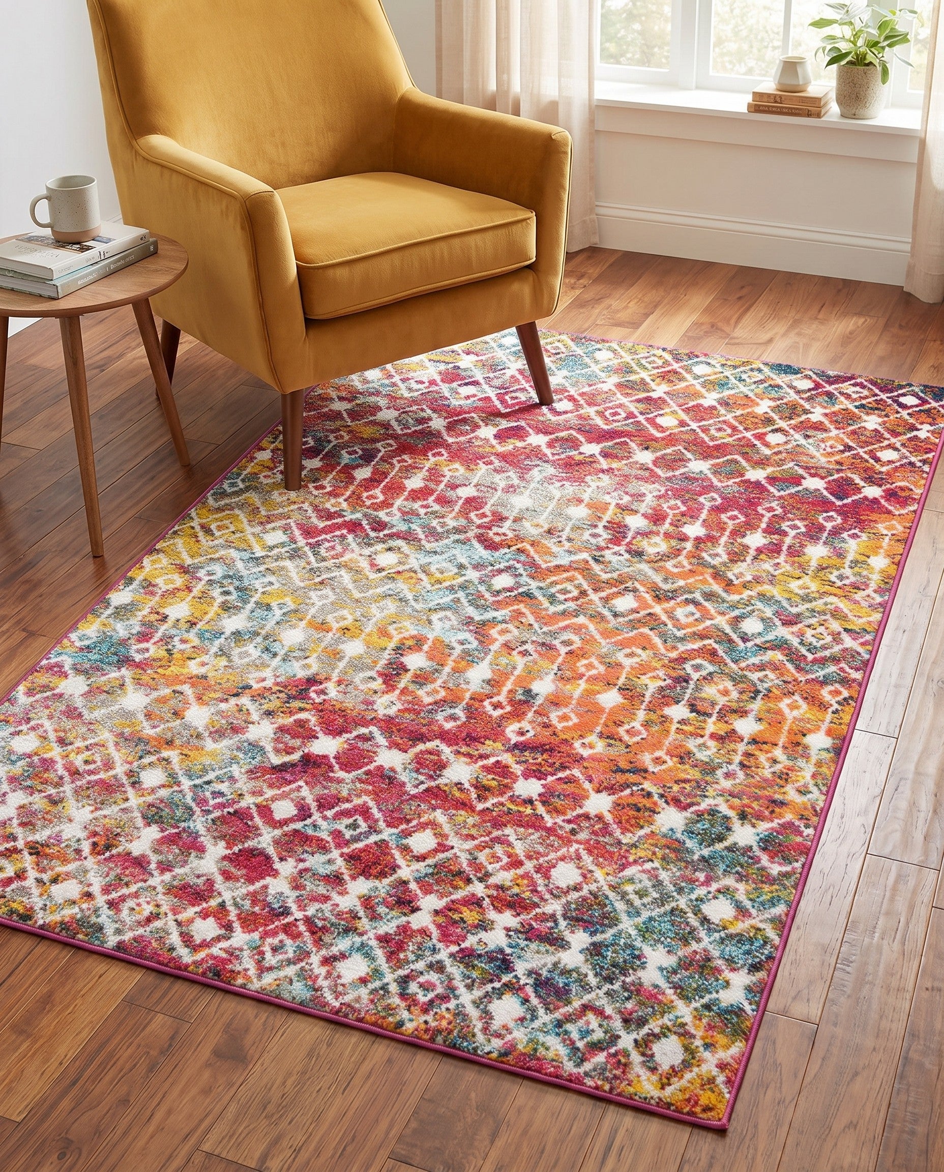 4' x 6' Moroccan Trellis Rug
