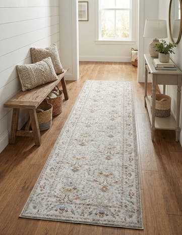 2' 7 x 12' Washable Timeless Runner Rug