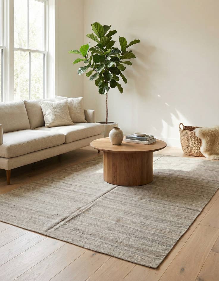 Detail image of 5' 2 x 7' 10  Hand Woven Kilim Modern Wool Rug