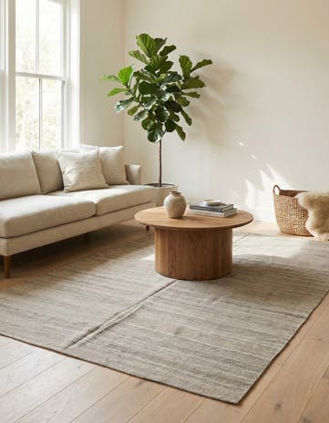 5' 2 x 7' 10 Hand Woven Kilim Modern Wool Rug