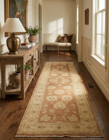 2' 10 x 10' Hand Knotted Peshawar Ziegler Runner Rug