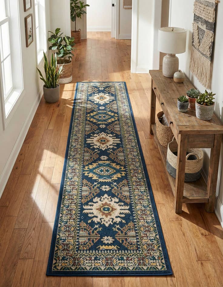 Detail image of 2' 7 x 10'  Washable Baja Indoor / Outdoor Runner Rug