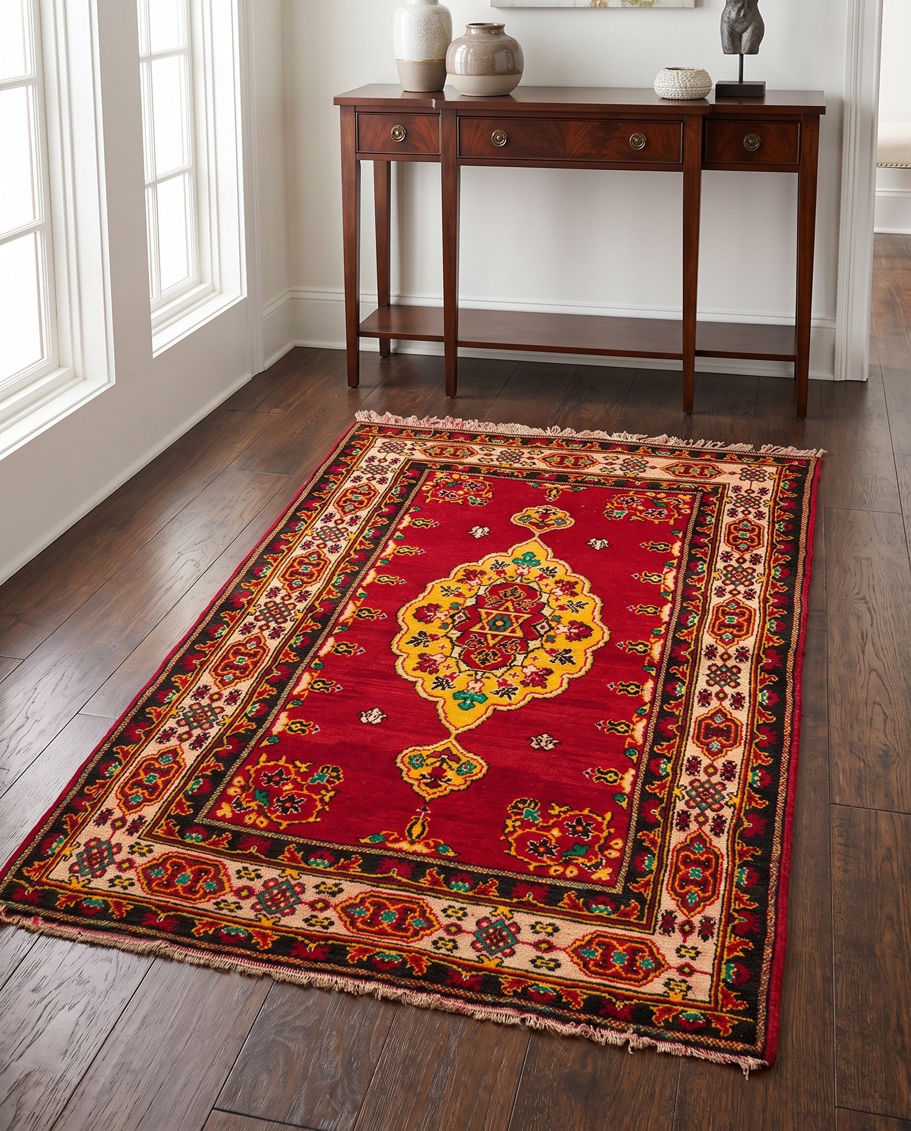 3' 5 x 6' Hand Knotted Anatolian Wool Rug