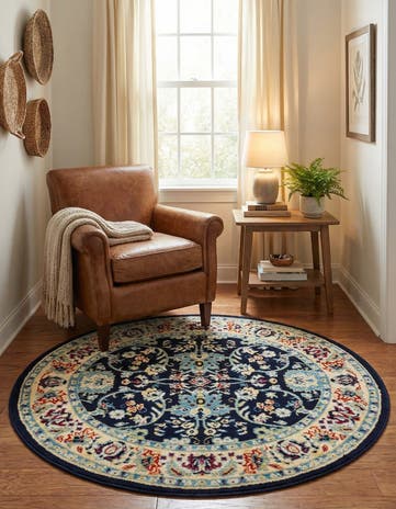 4' x 4' Yasmin Round Rug
