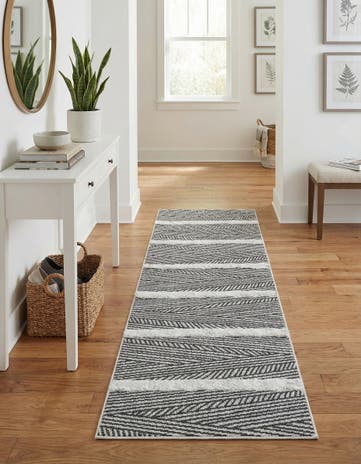 Black Sabrina Soto Casa Madrid Runner Rug