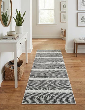 Black Sabrina Soto Casa Madrid Runner Rug
