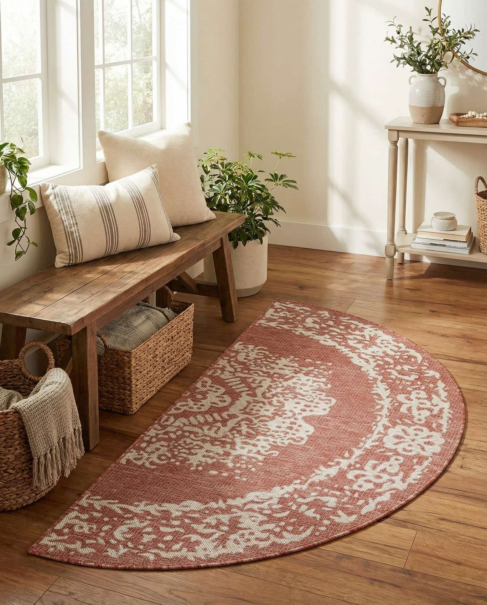 3' x 6' Easy-Clean Traditional Indoor / Outdoor Hearth Rug