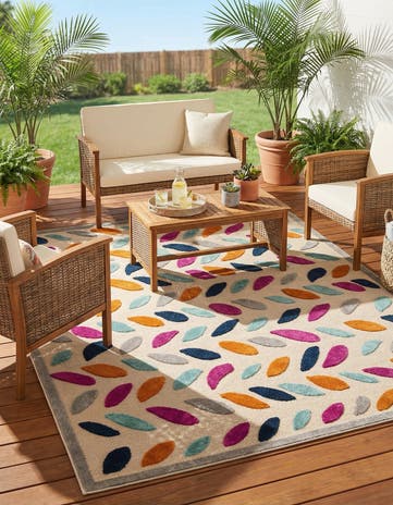 7' 10 x 10' Easy-Clean Aruba Indoor / Outdoor Rug