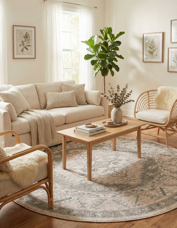 Detail image of 7' x 7' Whitney Round Rug