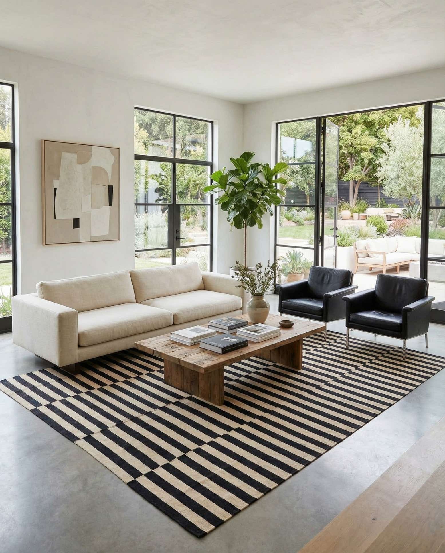 8' 5 x 9' 8 Hand Woven Kilim Modern Wool Rug