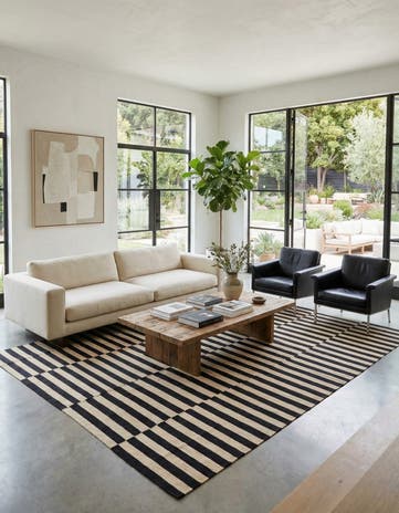 8' 5 x 9' 8 Hand Woven Kilim Modern Wool Rug