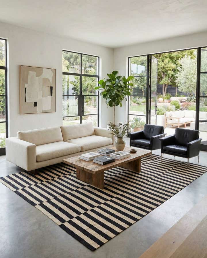 8' 5 x 9' 8 Hand Woven Kilim Modern Wool Rug