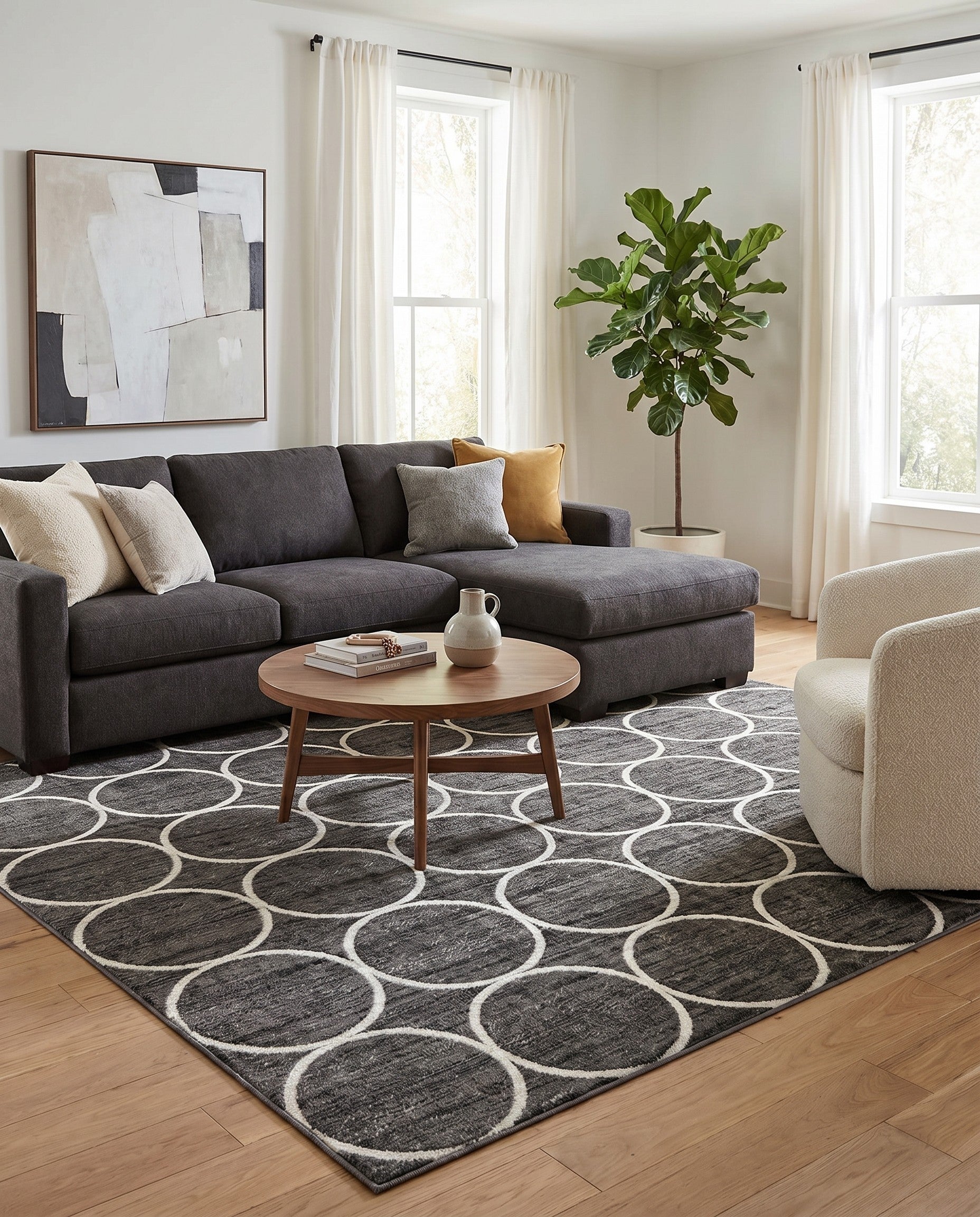 10' x 10' Lattice Trellis Square Rug