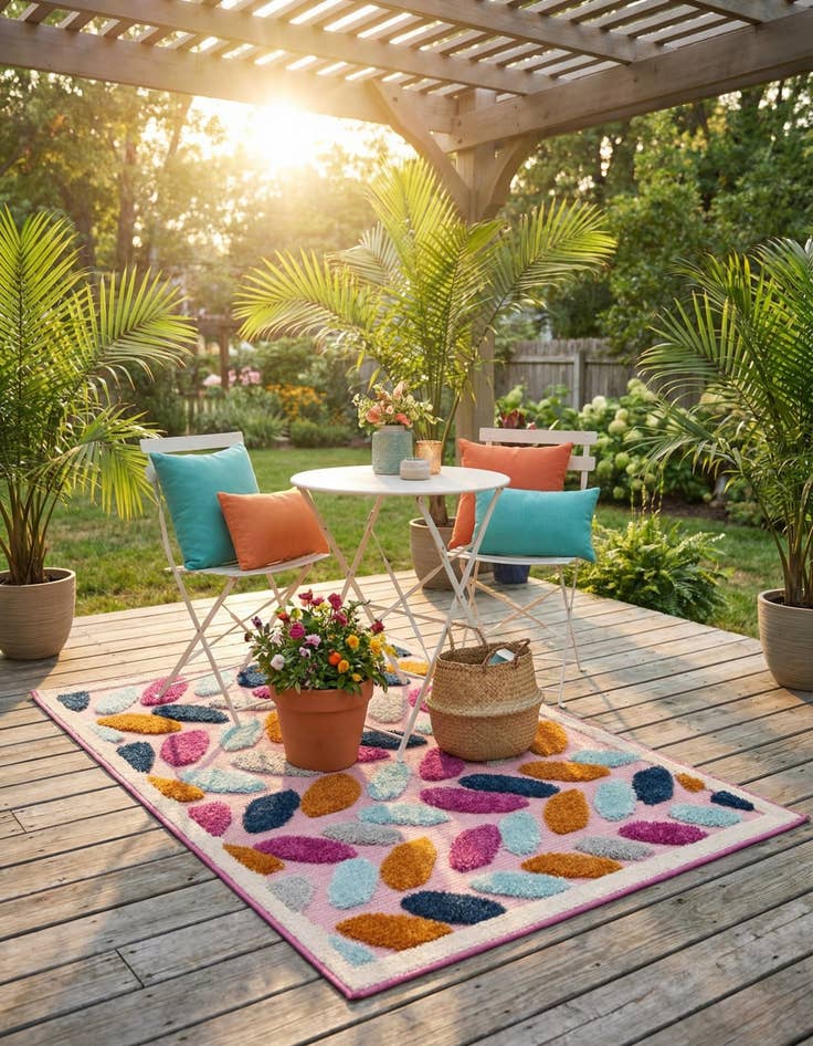 Detail image of 2' x 3'  Washable Aruba Indoor / Outdoor Rug