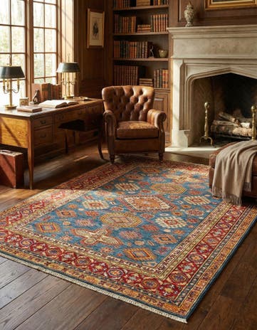 5' x 6' 8 Kazak Wool Rug