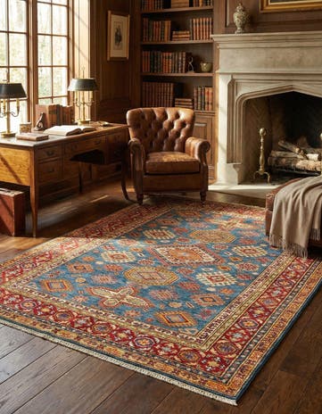 5' x 6' 8 Kazak Wool Rug
