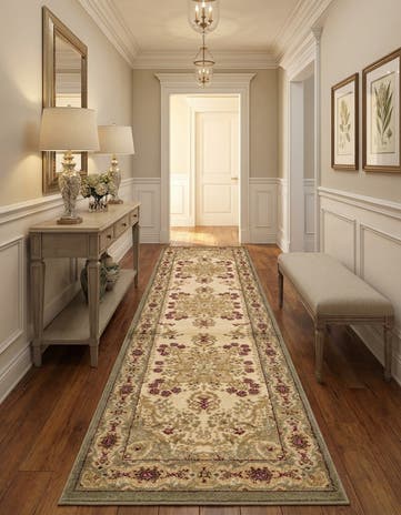 2' 7 x 10' Classic Aubusson Runner Rug