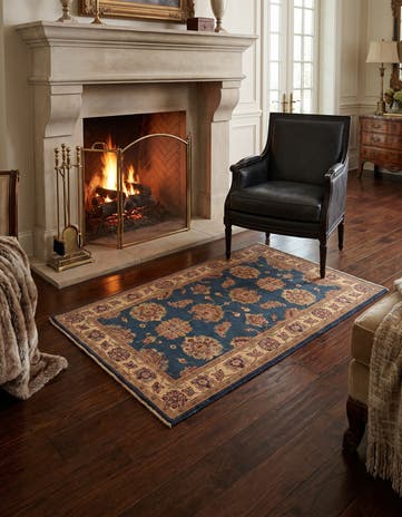 3' 1 x 4' 10 Hand Knotted Ziegler Rug