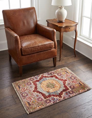 2' 1 x 3' 1 Hand Knotted Mamluk Ziegler Rug
