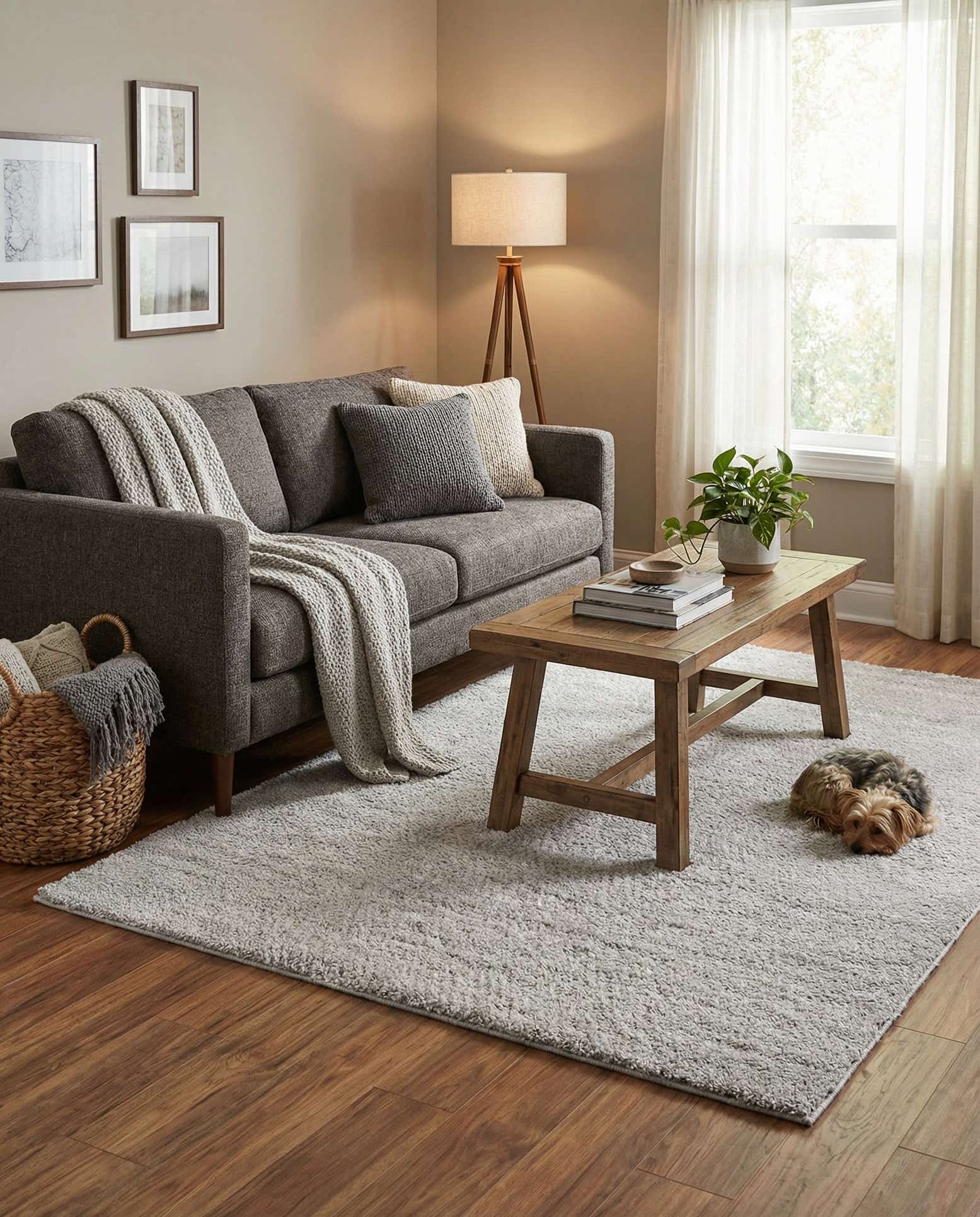 5' 3 x 7' 10 Soft Touch Shag Rug