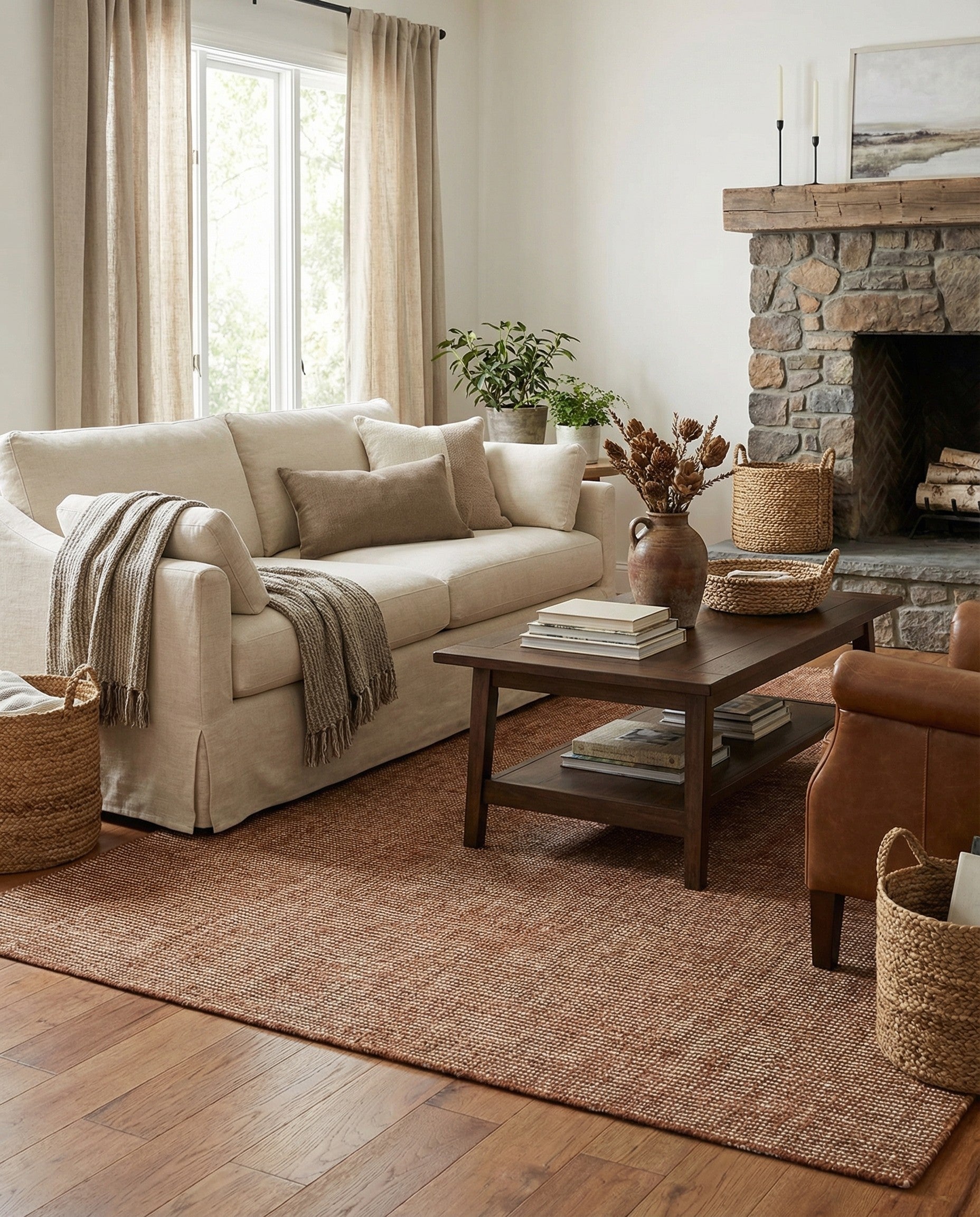 5' 1 x 8' Hand Woven Jill Zarin English Manor Wool Rug