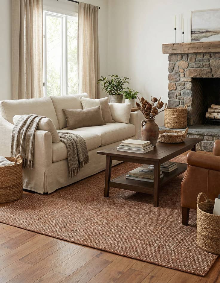 Detail image of 5' 1 x 8'  Hand Woven Jill Zarin English Manor Wool Rug