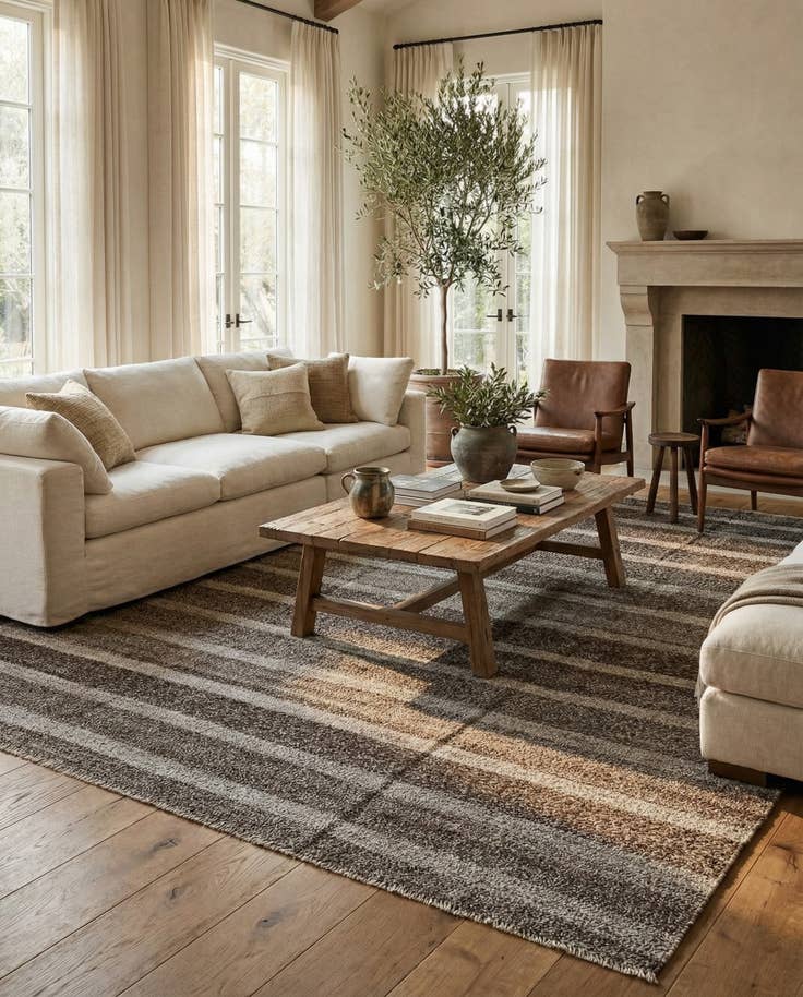 Detail image of 9' 9 x 11' 3 Hand Woven Darya Wool Rug