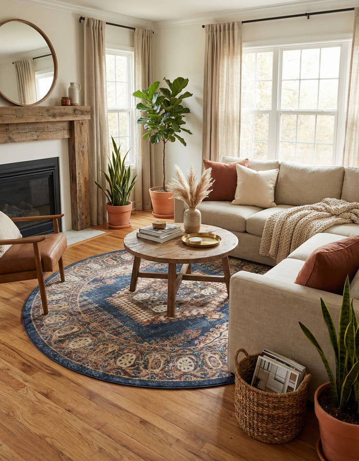 Detail image of  8' x 8' Eden Round Rug