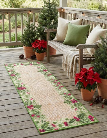 2' x 6' 1 Easy-Clean Jill Zarin Caribbean Indoor / Outdoor Runner Rug
