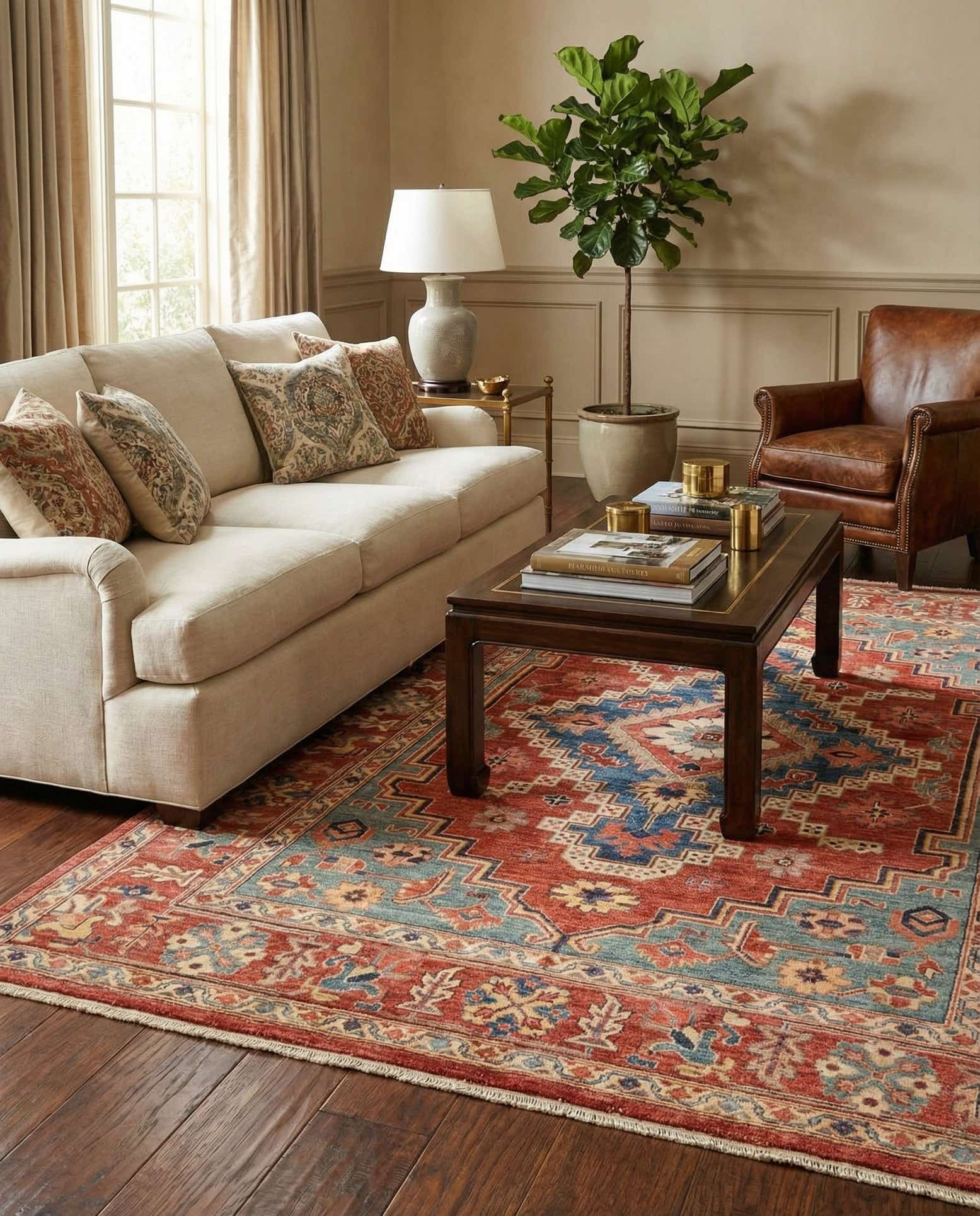 5' 3 x 6' 8 Hand Knotted Ariana Ziegler Rug