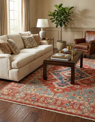 5' 3 x 6' 8 Hand Knotted Ariana Ziegler Rug