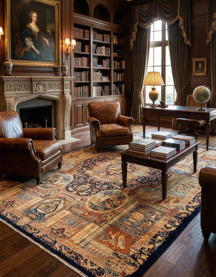 Detail image of 9' 9 x 13' 7 Kashmar Wool Rug