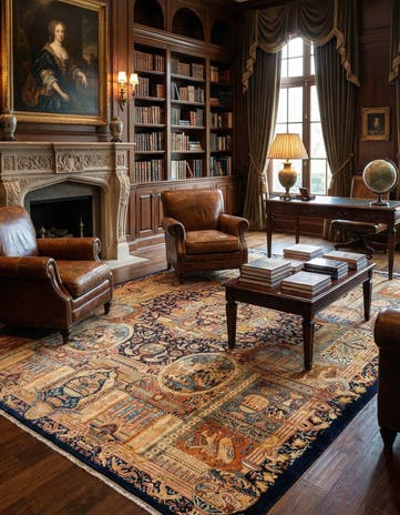 9' 9 x 13' 7 Kashmar Wool Rug