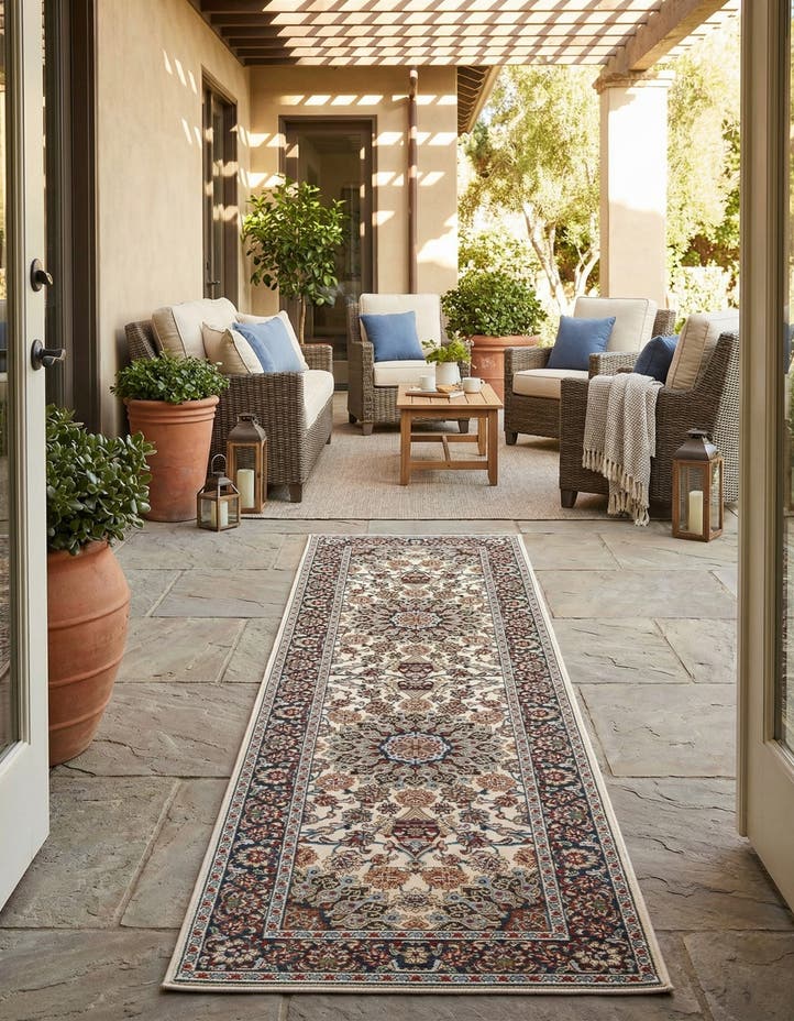 2' 7 x 10' Easy-Clean Traditional Indoor / Ou...