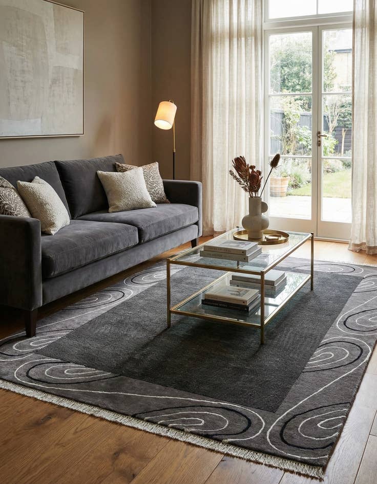 Detail image of 5' 6 x 7' 10  Hand Knotted Darya Wool Rug