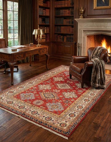 5' 7 x 7' 11 Kazak Wool Rug