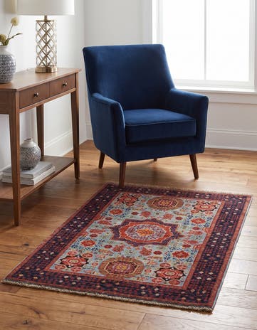 3' 6 x 4' 10 Hand Knotted Mamluk Ziegler Rug
