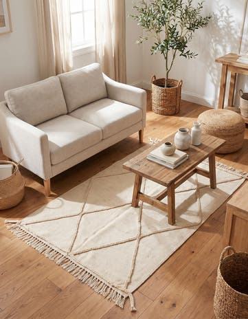 3' 4 x 5' Hand Woven Moroccan Wool Rug