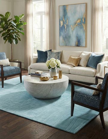 5' 8 x 8' Hand Knotted Darya Wool Rug