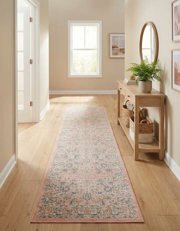 Powder Pink Whitney Runner Rug