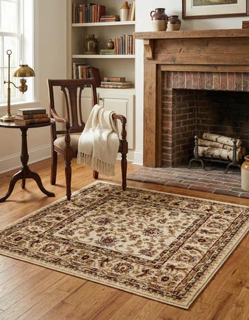 Cream Aditi Square Rug