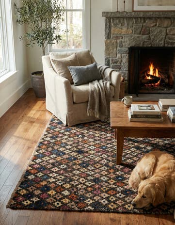4' x 6' 3 Hand Knotted Darya Wool Rug