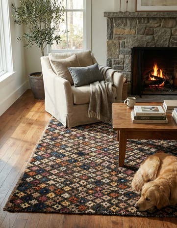 4' x 6' 3 Hand Knotted Darya Wool Rug