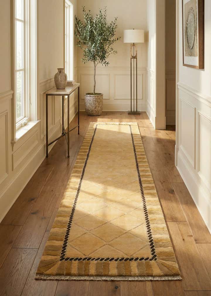 3' 5 x 13' 3 Hand Knotted Darya Wool Runner Rug