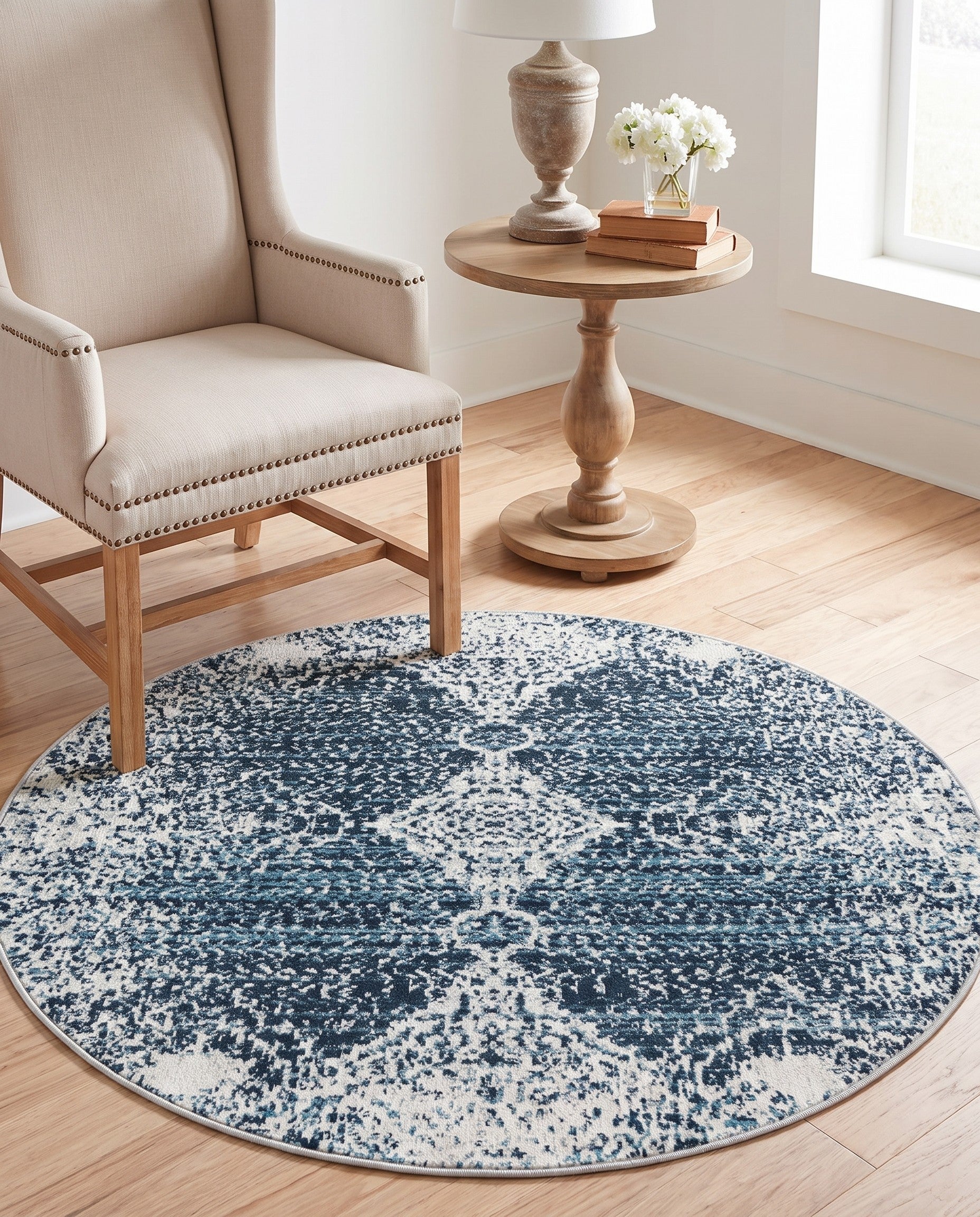 3' 3 x 3' 3 Kamala Washable Round Rug