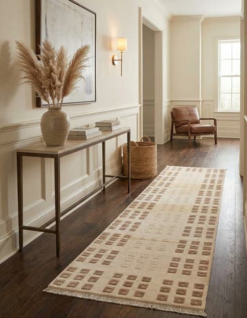 2' 7 x 9' 9 Hand Knotted Darya Wool Runner Rug