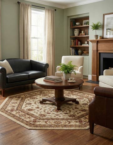 Cream Aditi Octagon Rug