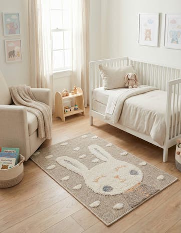 Peach Blossom Whimsy Kids Rug