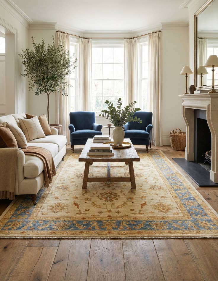 Detail image of 5' 7 x 7' 9 Ziegler Wool Rug